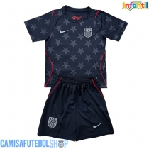 Camisa de time de futebol Estados Unidos Replicas 2º Equipamento Infantil Mundo 2026 Manga Curta (+ Calças curtas)